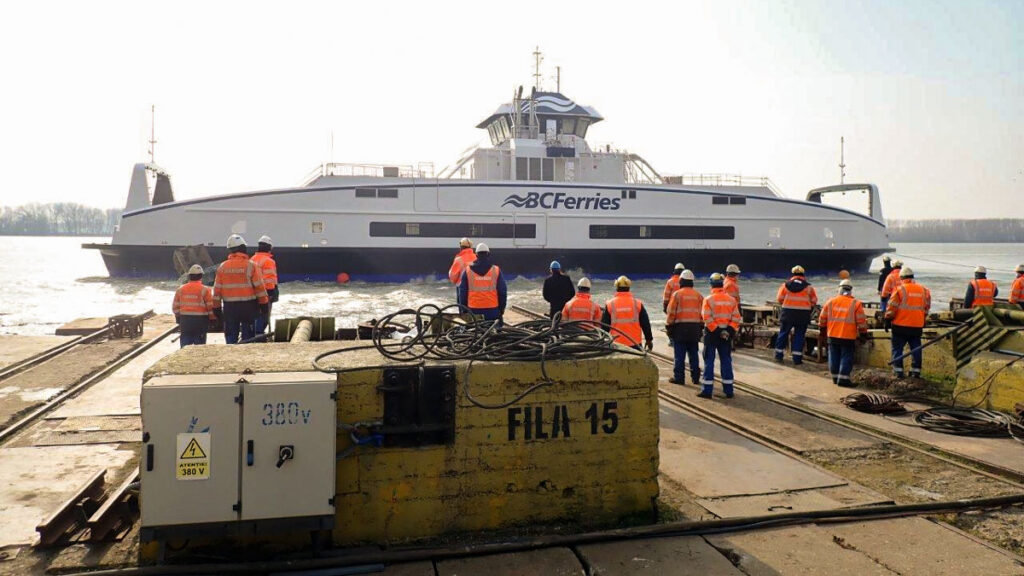 BC Ferries’ Fifth Battery Hybrid-electric Vessel Launched At Damen ...