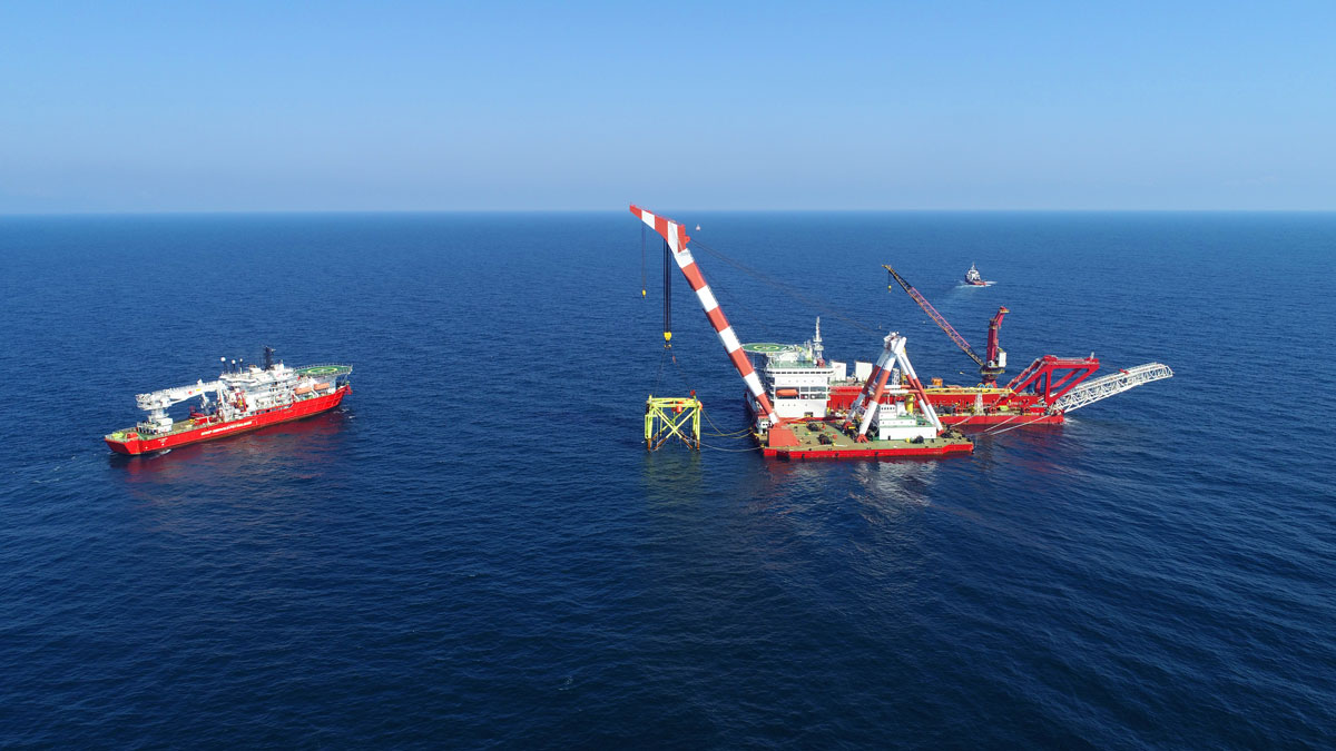 First Jacket in the Romanian Black Sea Block Installed by GSP Teams