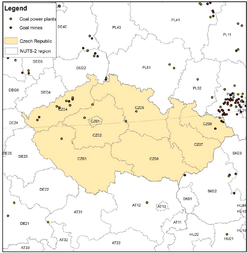Czechia-coal-map