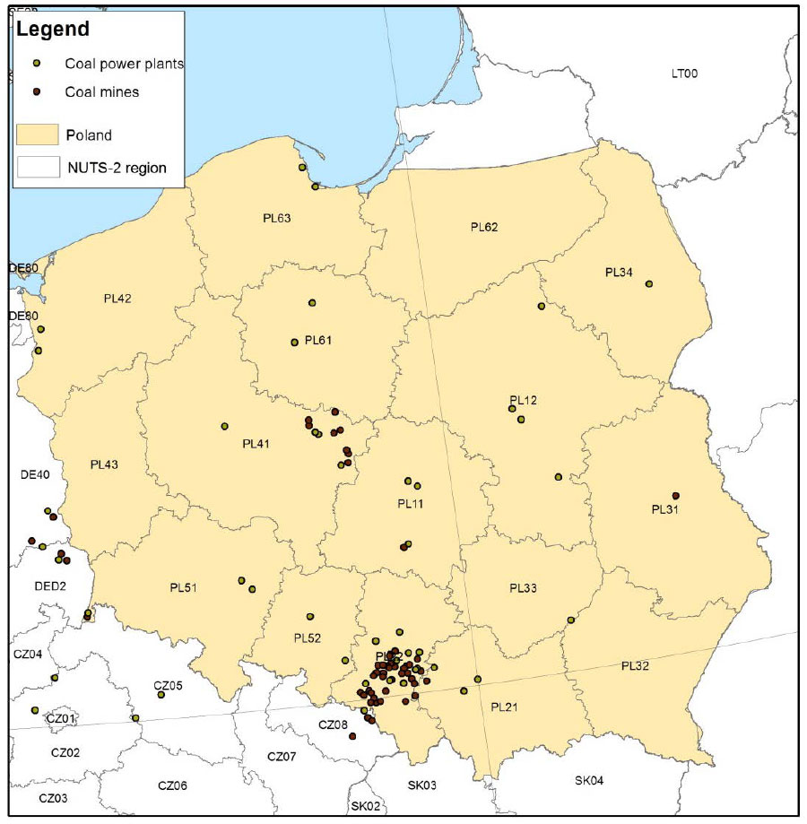 Poland-coal-map