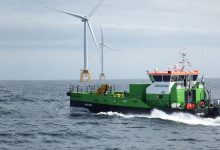 Green-Marine's-Green-Storm-Crew-Transfer-Vessel-on-Beatrice-Offshore-Wind-Farm