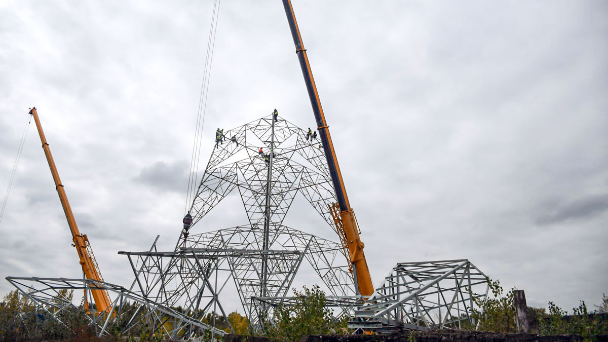 New-Overhead-High-voltage-Power-Line-Nearing-Completion